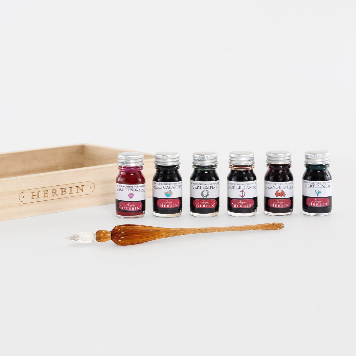 Jacques Herbin Deluxe Glass Pen Gift Set