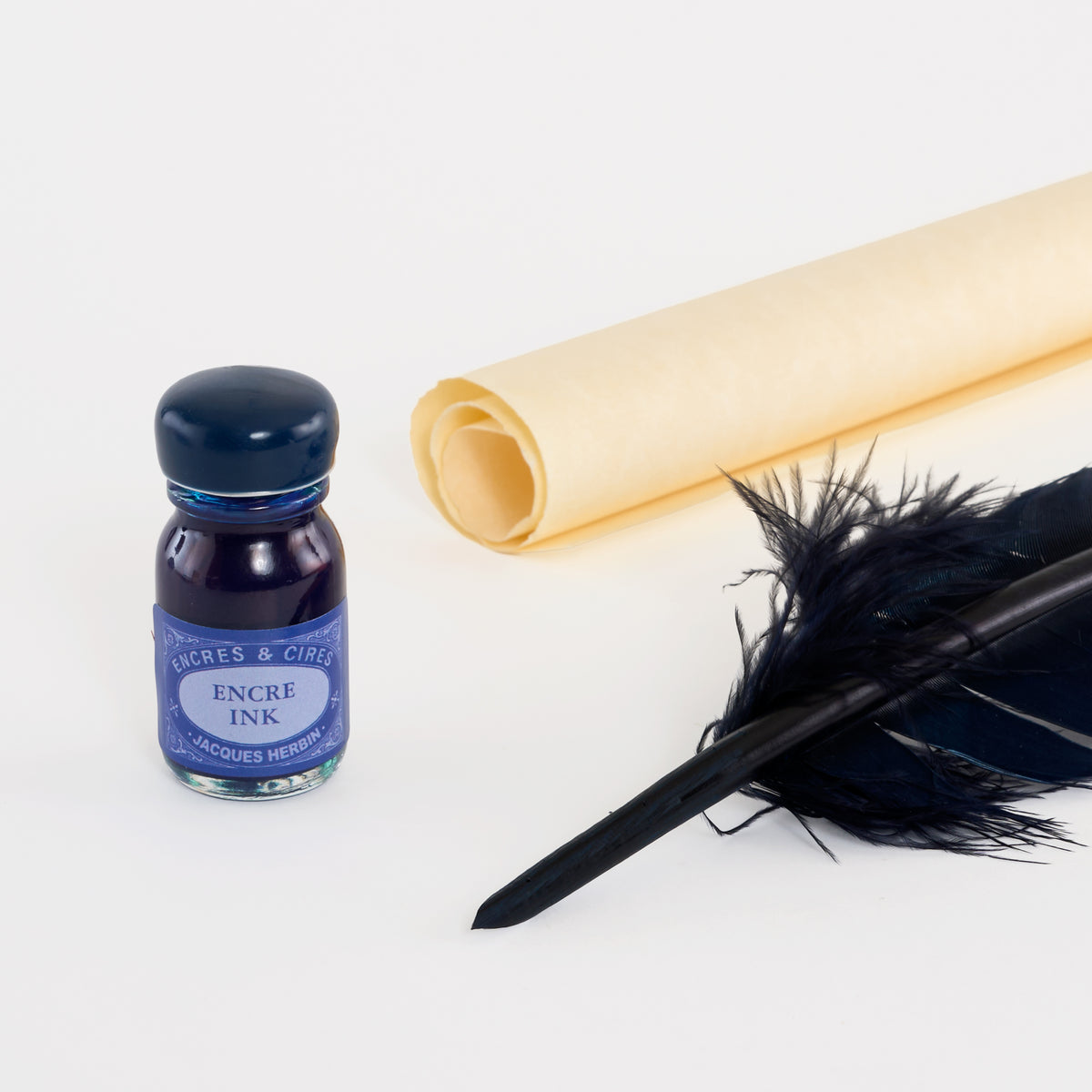 Jacques Herbin Goose Quill Historical Writing Set