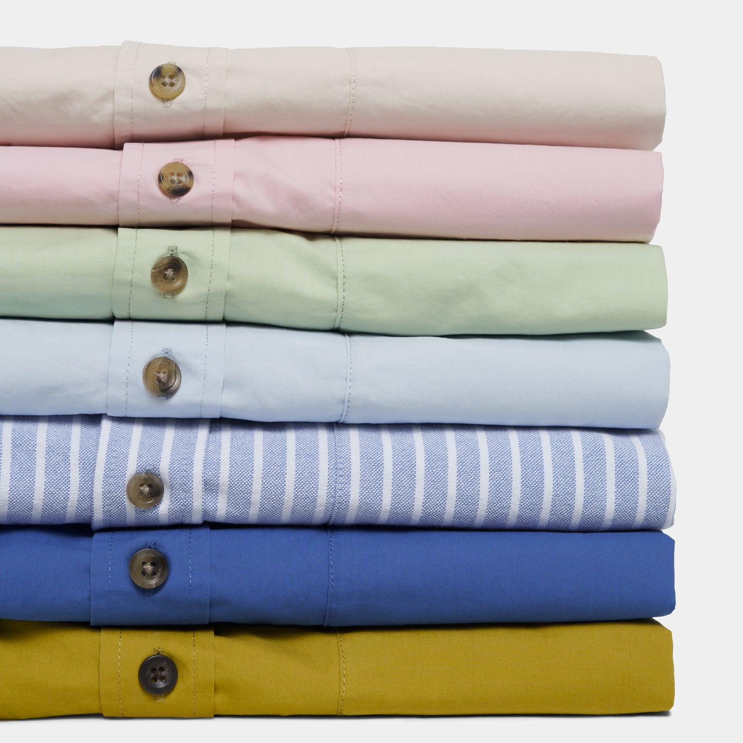 Japanese Typewriter Cotton Gardening Chemise in Porcelain