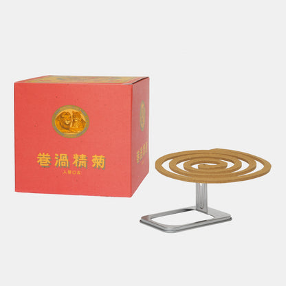 Japanese Natural Chrysanthemum Mosquito Repellent Coil - 50 rolls and metal stand