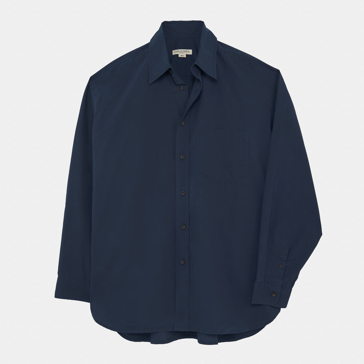 Japanese Typewriter Cotton Gardening Chemise in Ink