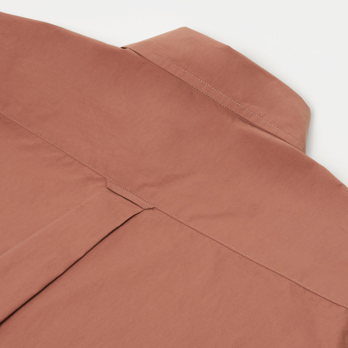 Japanese Typewriter Cotton Gardening Chemise in Redwood