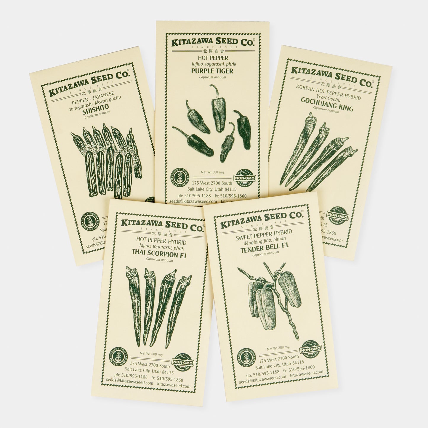 Kitazawa Pepper Seed Collection Set