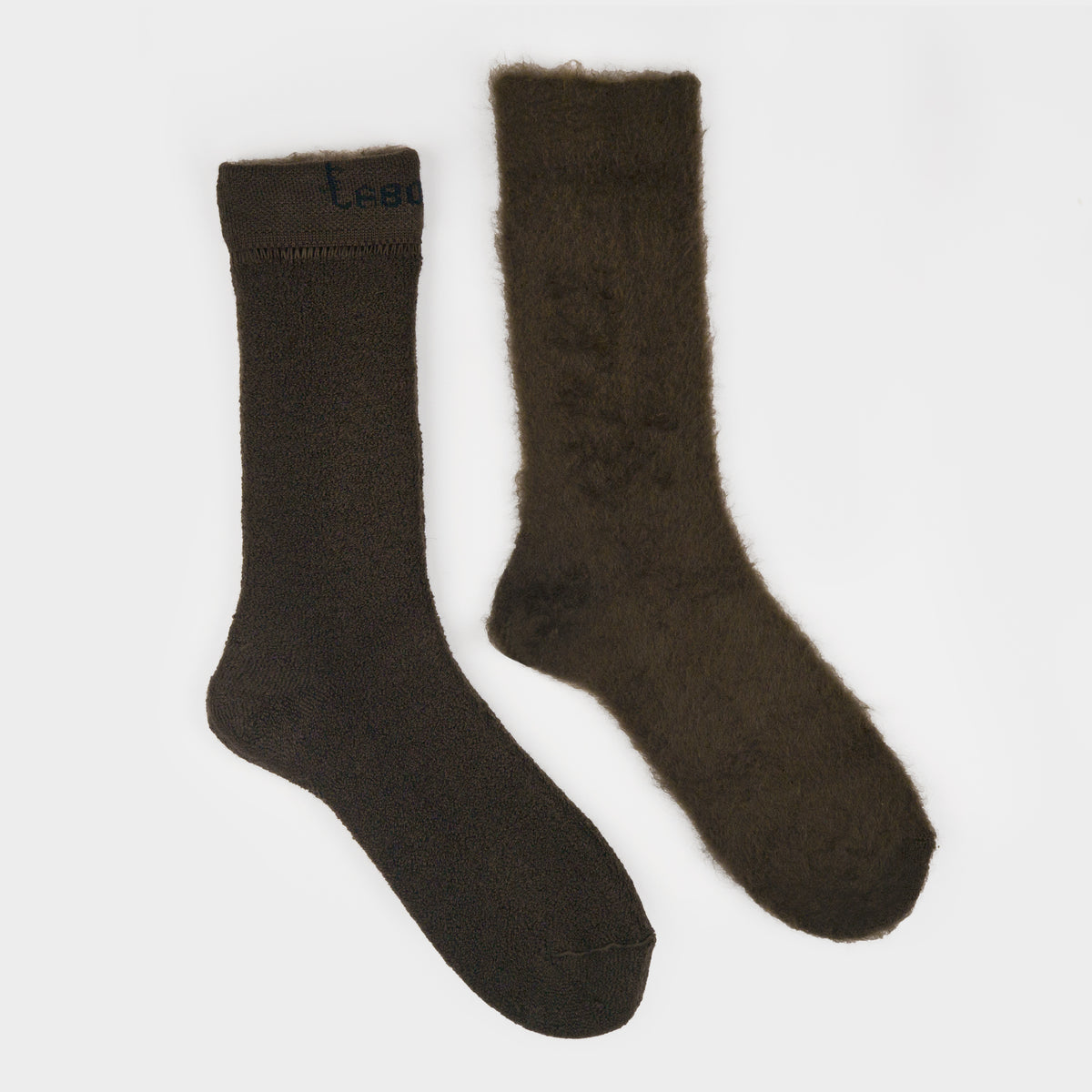 Le Laboureur Reversible Felted Wool Crew Socks