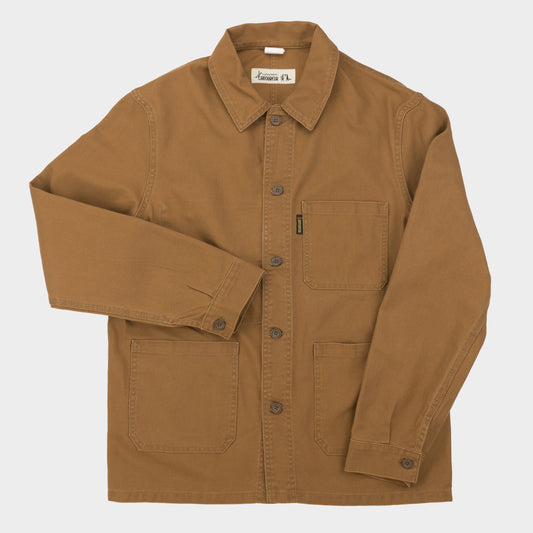 Le Laboureur x Gardenheir French Cotton Work Jacket in Stonewashed Hazelnut