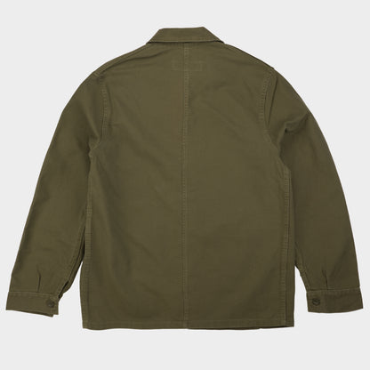 Le Laboureur x Gardenheir French Cotton Work Jacket in Stonewashed Olive