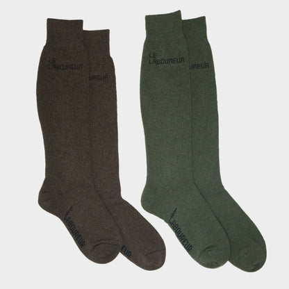 Le Laboureur Tall Wool Boot Socks