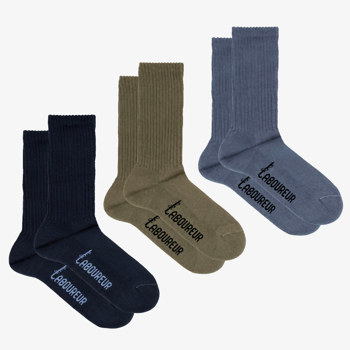 Le Laboureur Cotton Crew Socks
