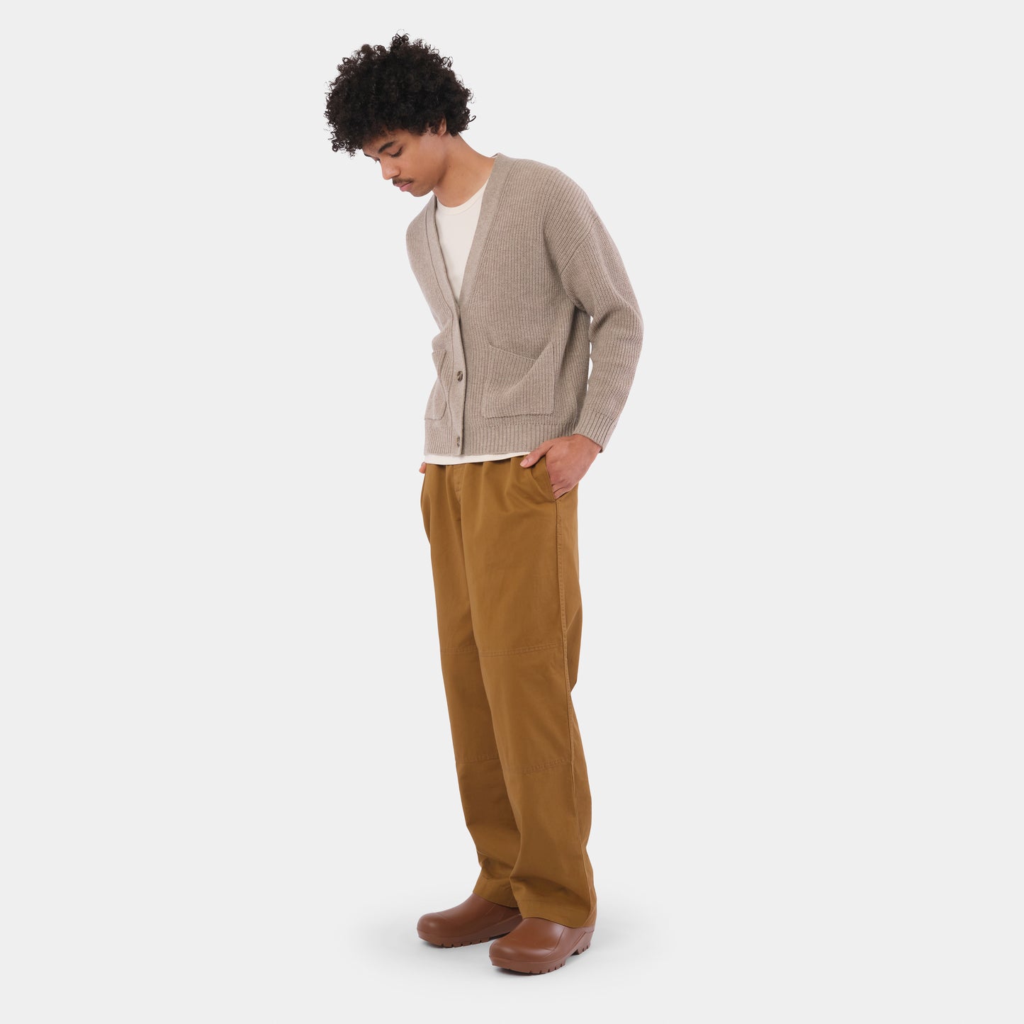 Cashmere Ridge Knit Cardigan
