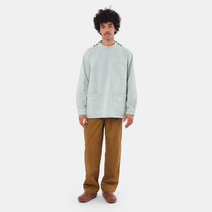 Japanese Denim Gardening Smock in Light Denim