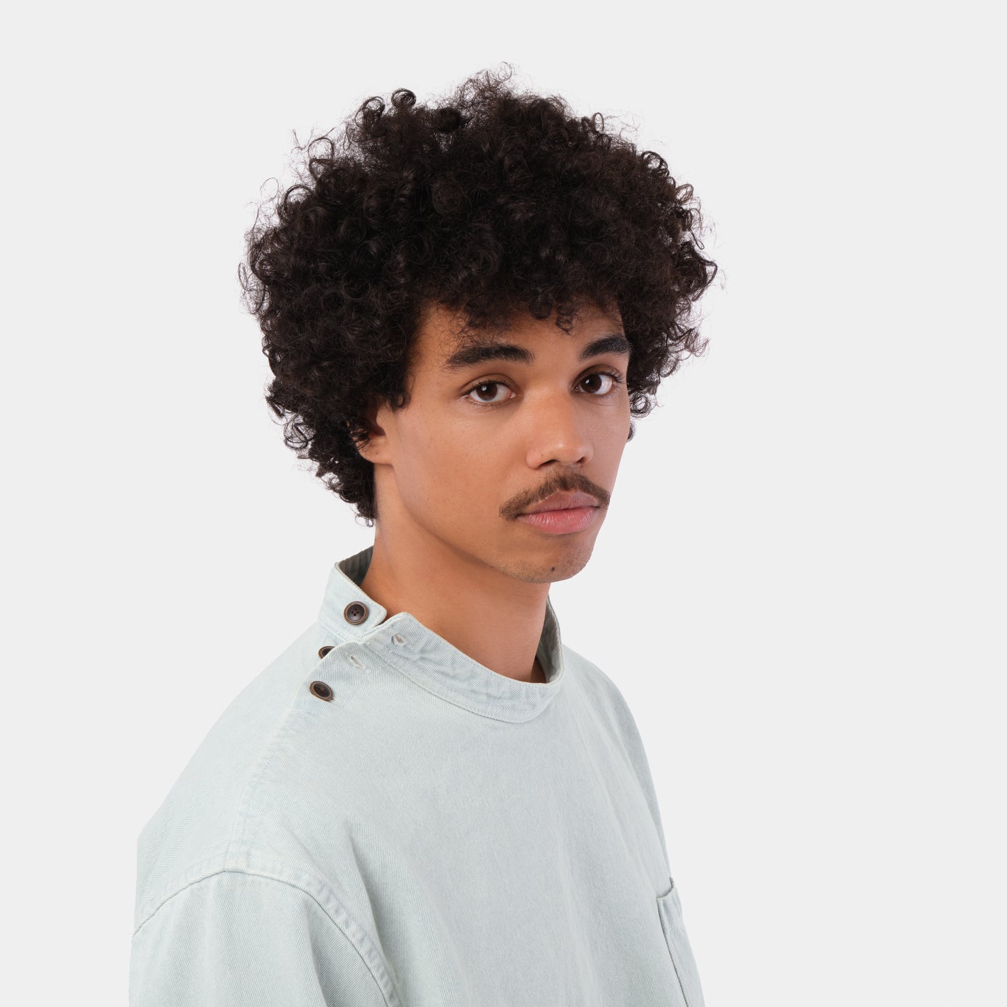 Japanese Denim Gardening Smock in Light Denim