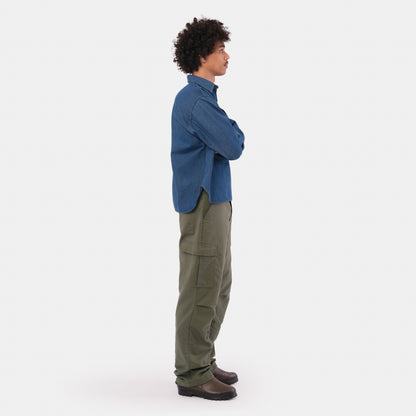 Japanese Denim Gardening Smock No. 2 in Dark Denim