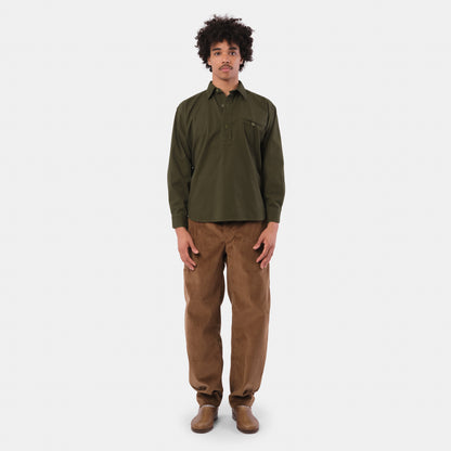 Washed Cotton Gardening Smock No. 2 in Olive