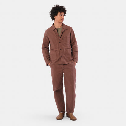 Le Laboureur x Gardenheir French Cotton Work Jacket in Stonewashed Brown