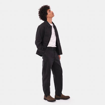 Le Laboureur x Gardenheir French Cotton Work Jacket in Stonewashed Black