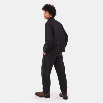 Le Laboureur x Gardenheir French Cotton Work Jacket in Stonewashed Black