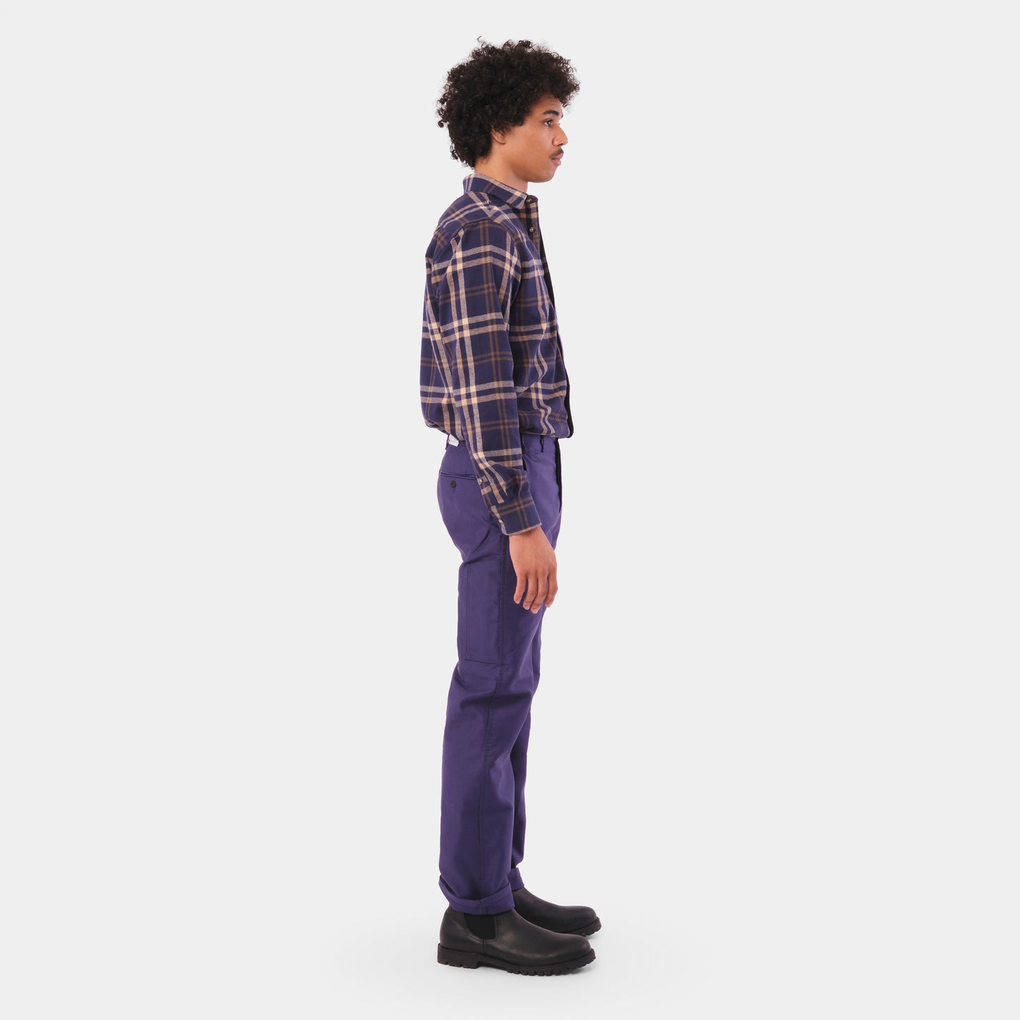 Le Laboureur French Moleskin Work Pant in Navy