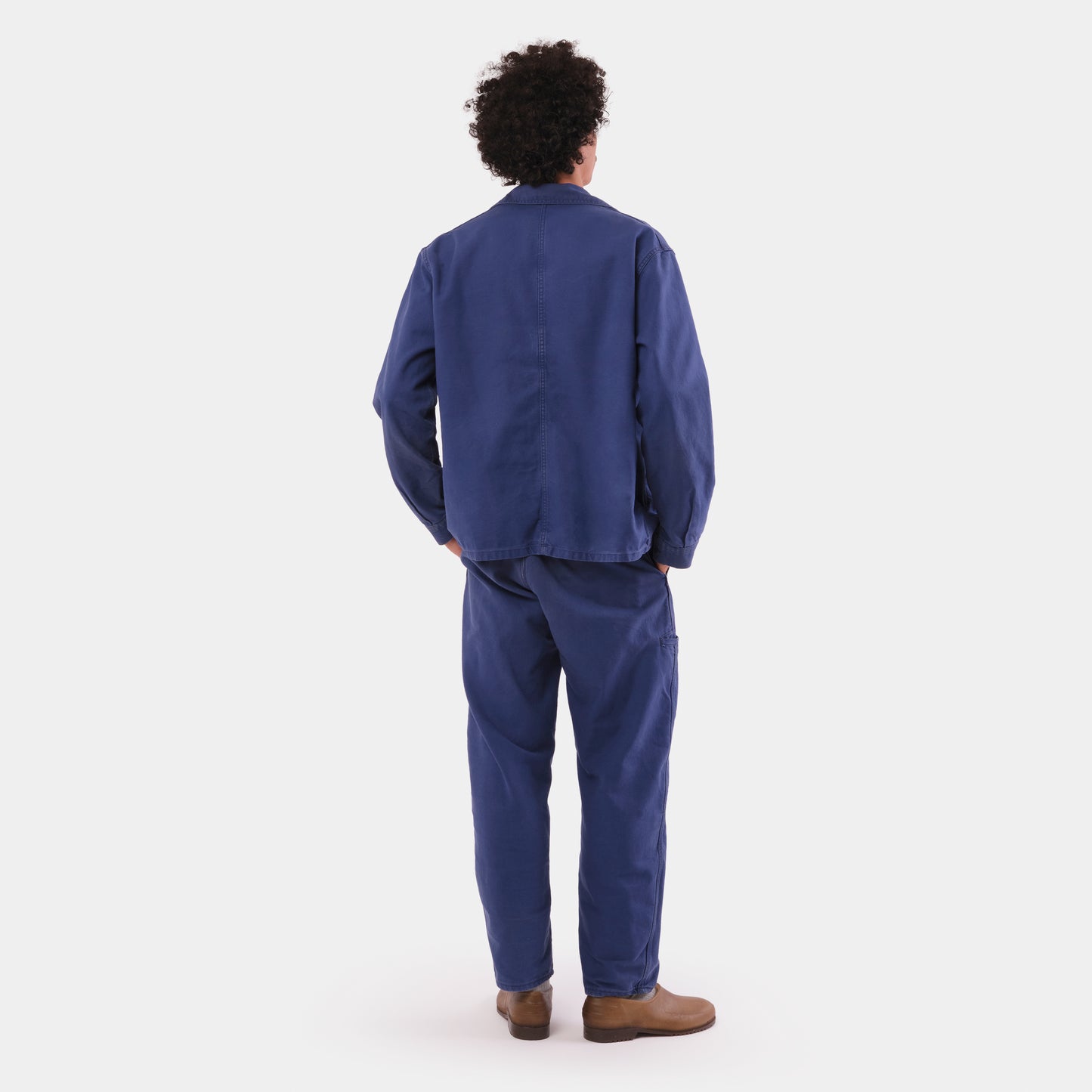 Le Laboureur x Gardenheir French Cotton Work Jacket in Stonewashed Navy