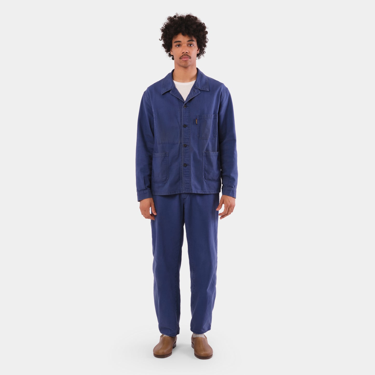 Le Laboureur x Gardenheir French Cotton Work Jacket in Stonewashed Navy