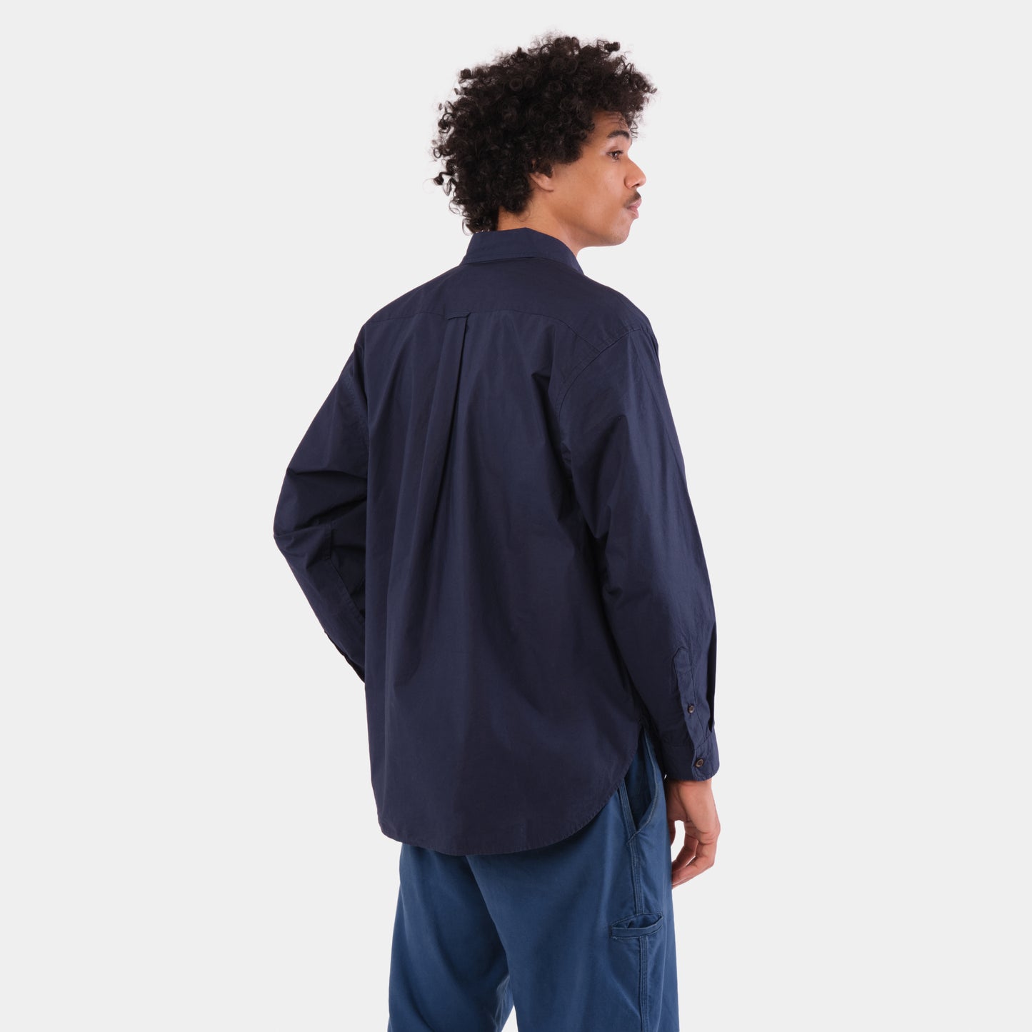 Japanese Typewriter Cotton Gardening Chemise in Ink