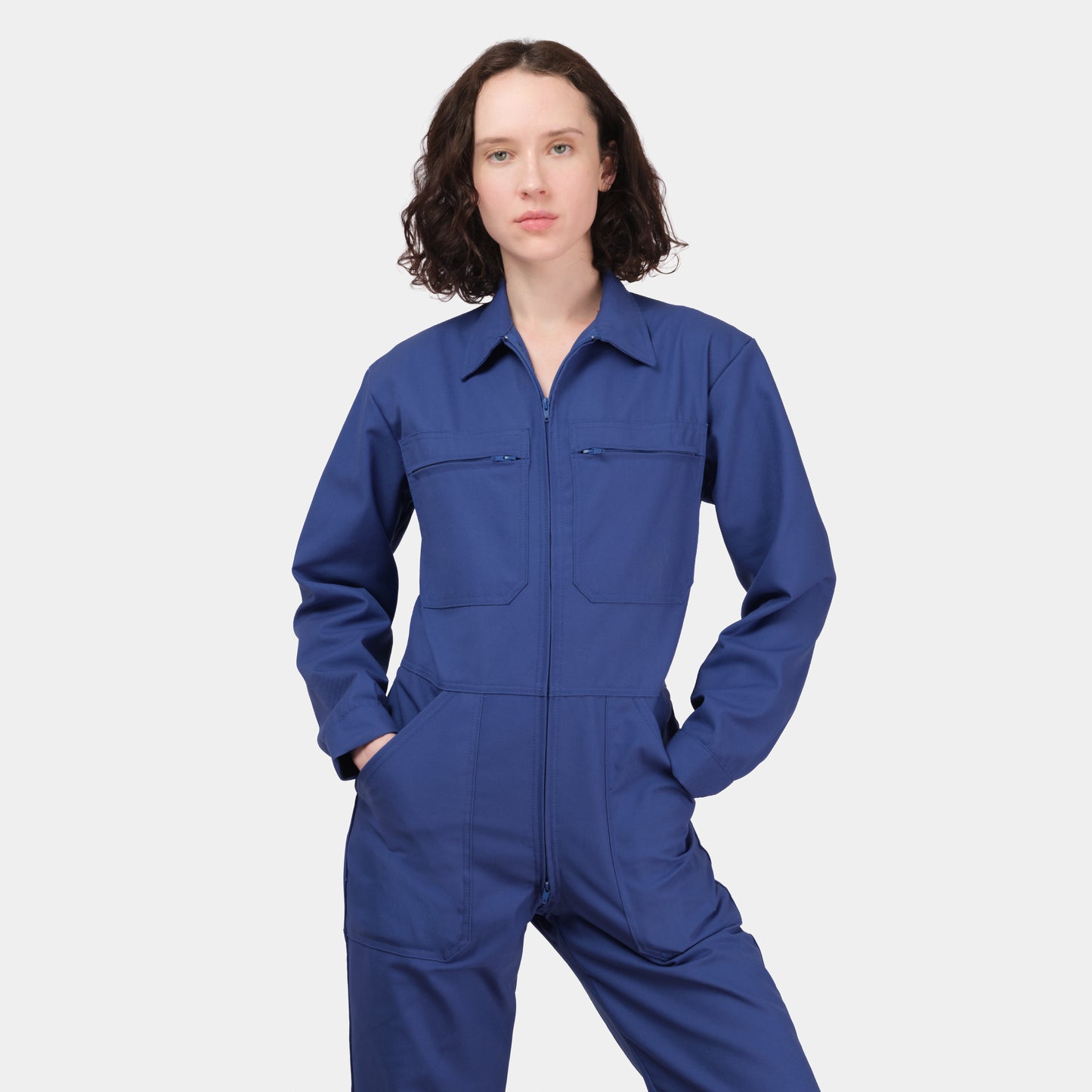 Le Laboureur French Cotton Coveralls in French Blue