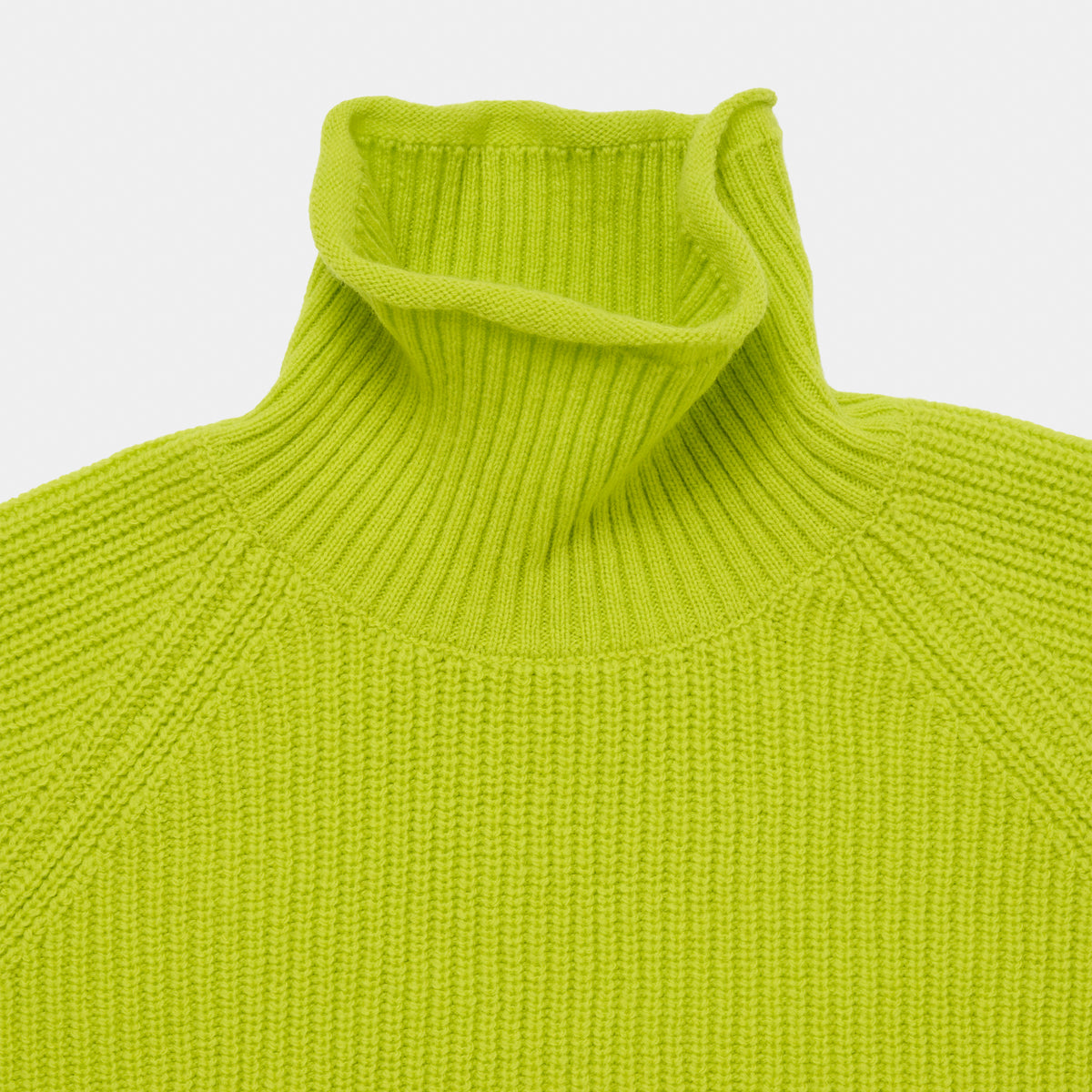 Merino Wool Funnel Neck Sweater in Firefly