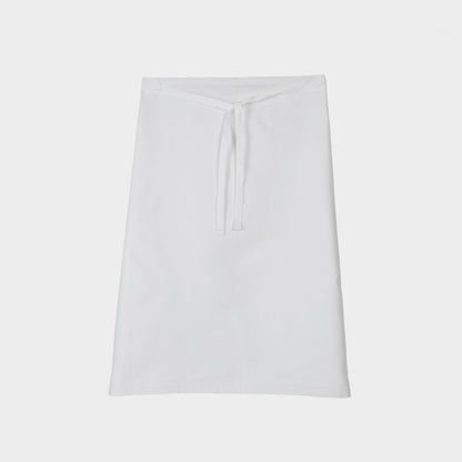 Le Laboureur French Cotton Drill Café Apron in White