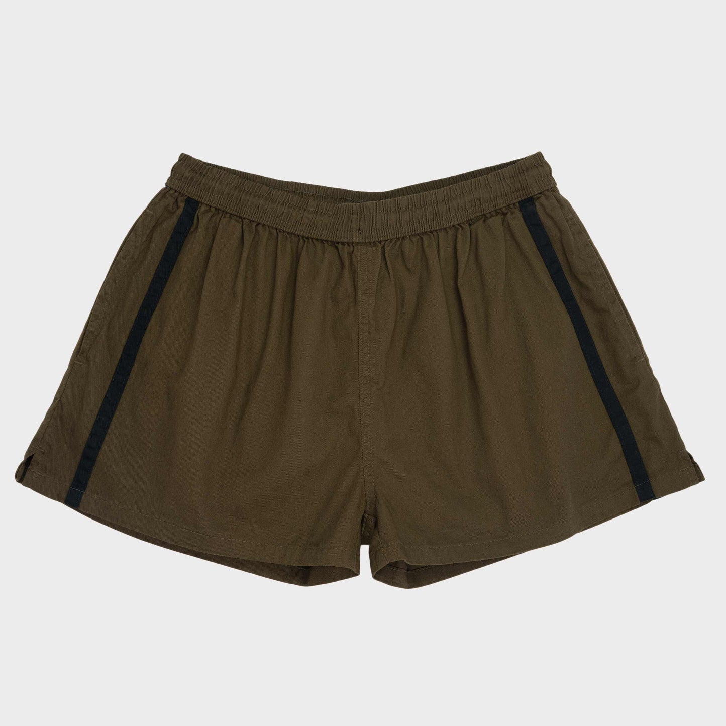 Le Laboureur French Cotton Easy Short in Khaki Green