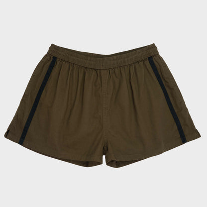 Le Laboureur French Cotton Easy Short in Khaki Green