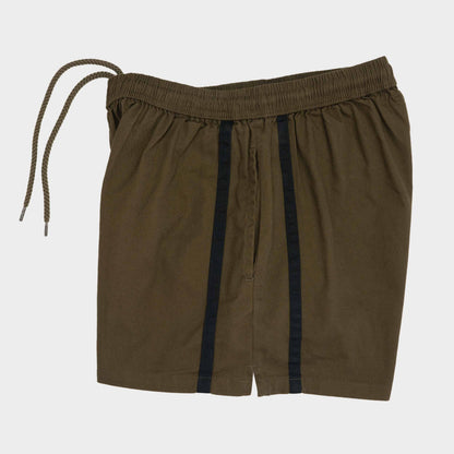 Le Laboureur French Cotton Easy Short in Khaki Green