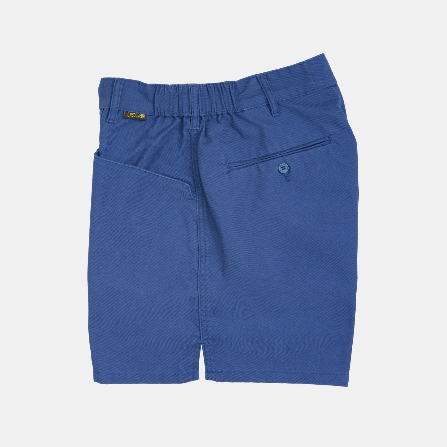 Le Laboureur x Gardenheir French Cotton Work Short in Stonewashed French Blue