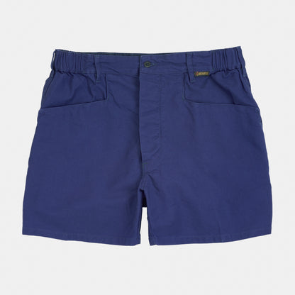 Le Laboureur x Gardenheir French Cotton Work Short in Stonewashed Navy