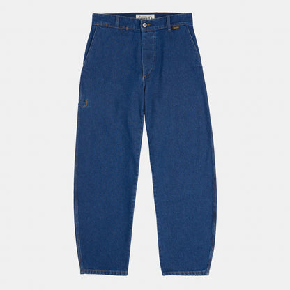 Le Laboureur x Gardenheir Stonewashed Farm Pant in Medium Denim