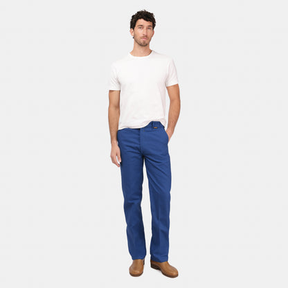 Le Laboureur French Cotton Work Pant in French Blue