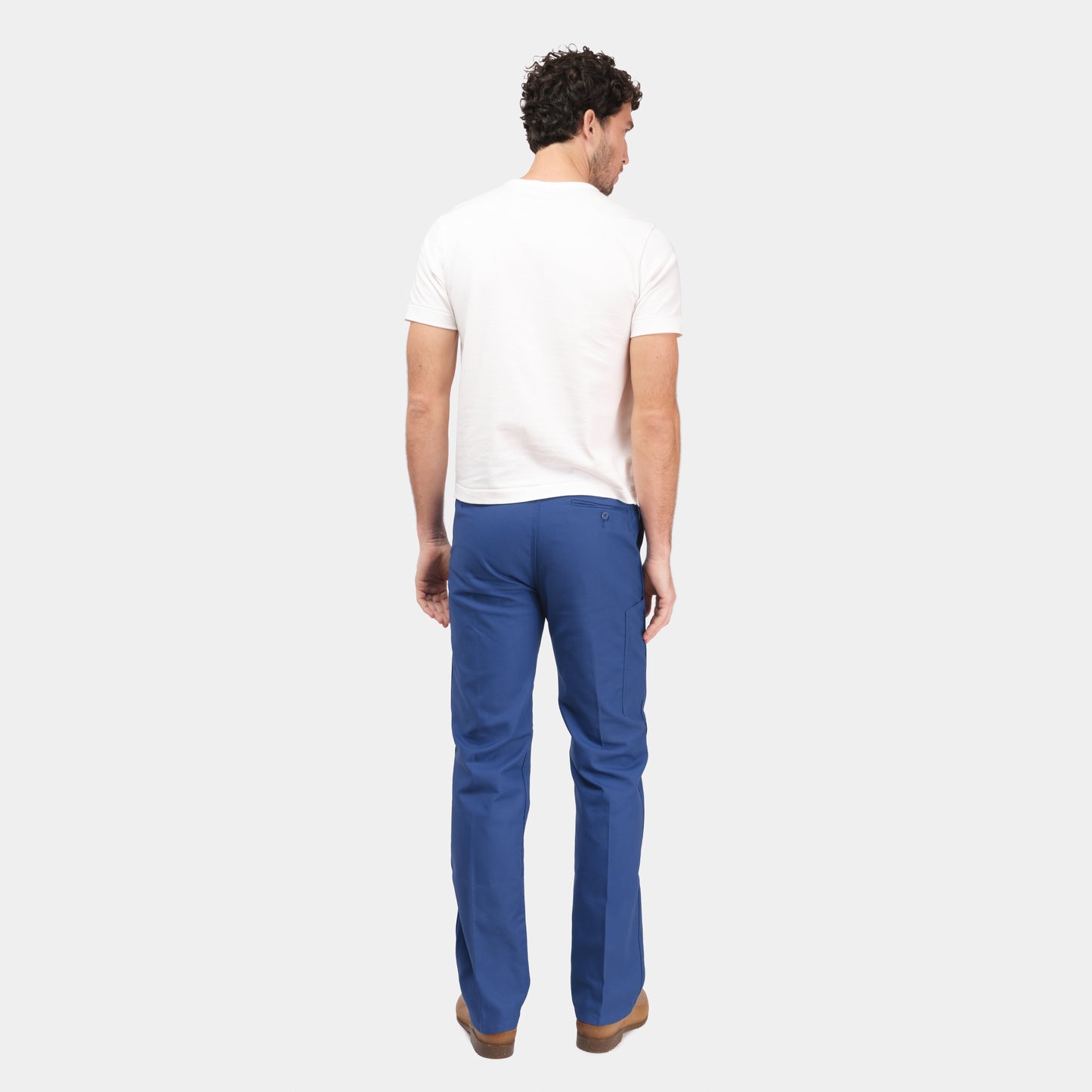 Le Laboureur French Cotton Work Pant in French Blue