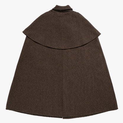 Le Laboureur French Wool Shepherd’s Cape in Walnut