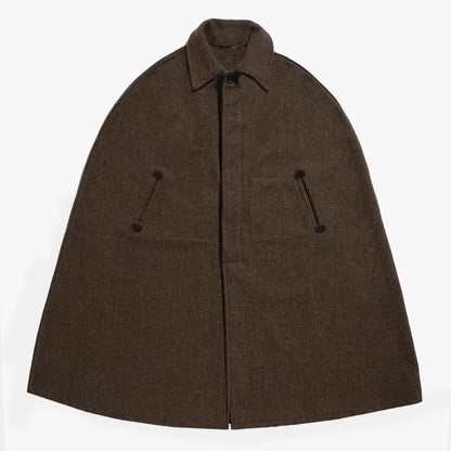 Le Laboureur French Wool Shepherd’s Cape in Walnut