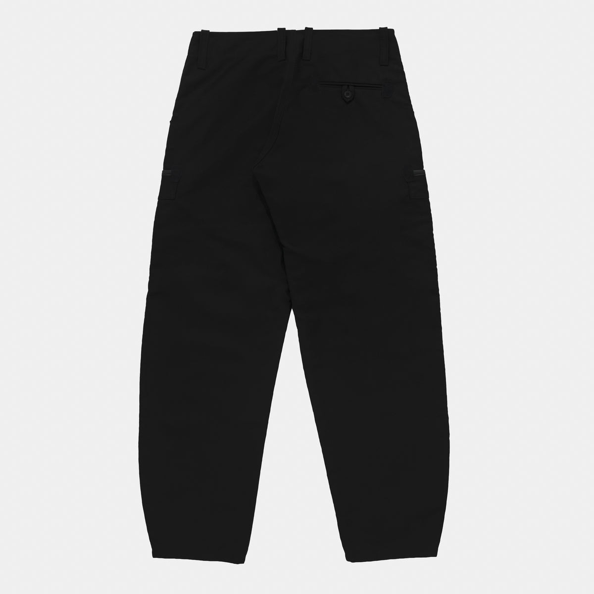 Le Laboureur French Cotton Moleskin Drop Front Farm Pant in Black