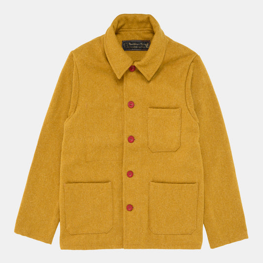 Le Laboureur French Wool Field Coat in Saffron