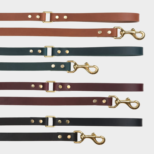 Italian Leather Dog Leash