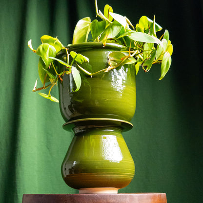 Ceramic Planter with 4" Pedestal/Vase