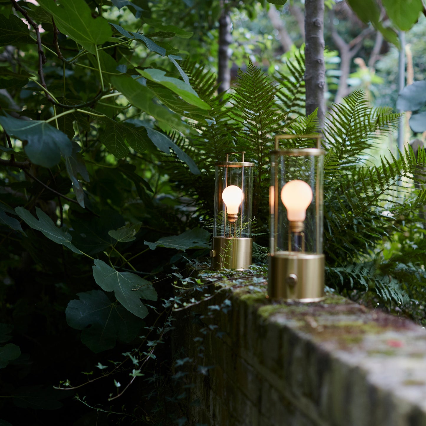 The Muse 2.0 Portable Lantern in Solid Brass