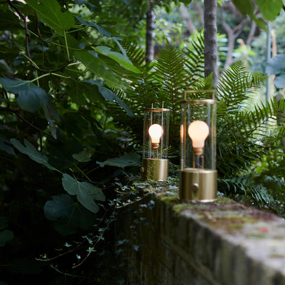 The Muse 2.0 Portable Lantern in Solid Brass