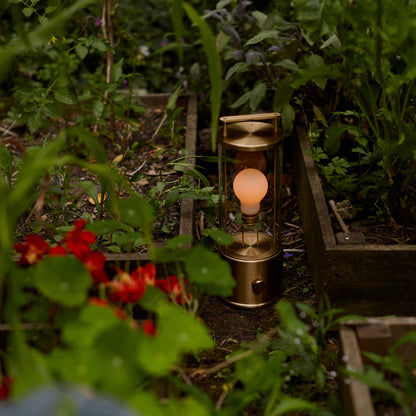 The Muse 2.0 Portable Lantern in Solid Brass