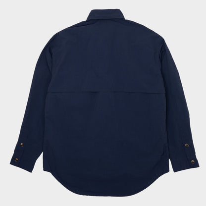 Recycled Nylon Breezer Shirt in Navy Blue