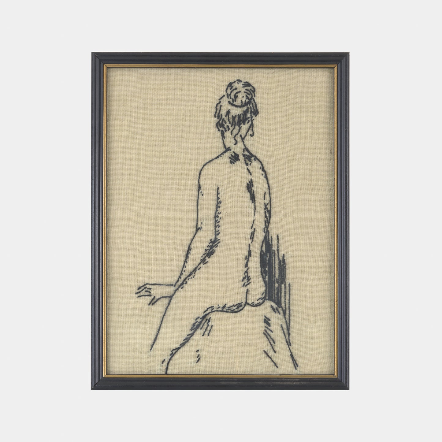Vintage Embroidery of Nude