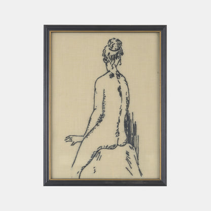 Vintage Embroidery of Nude