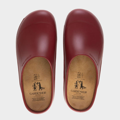 Italian Garden Clogs in Oxblood
