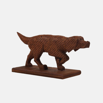 Vintage Carved Pointer Dog