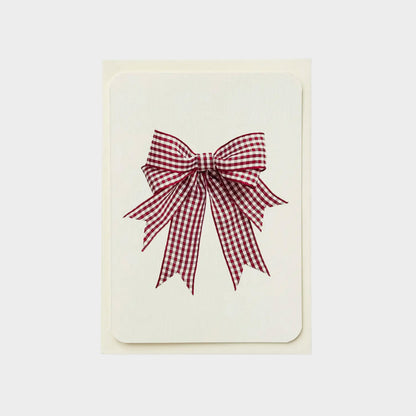 Gingham Bow Greeting Cards Set of 6